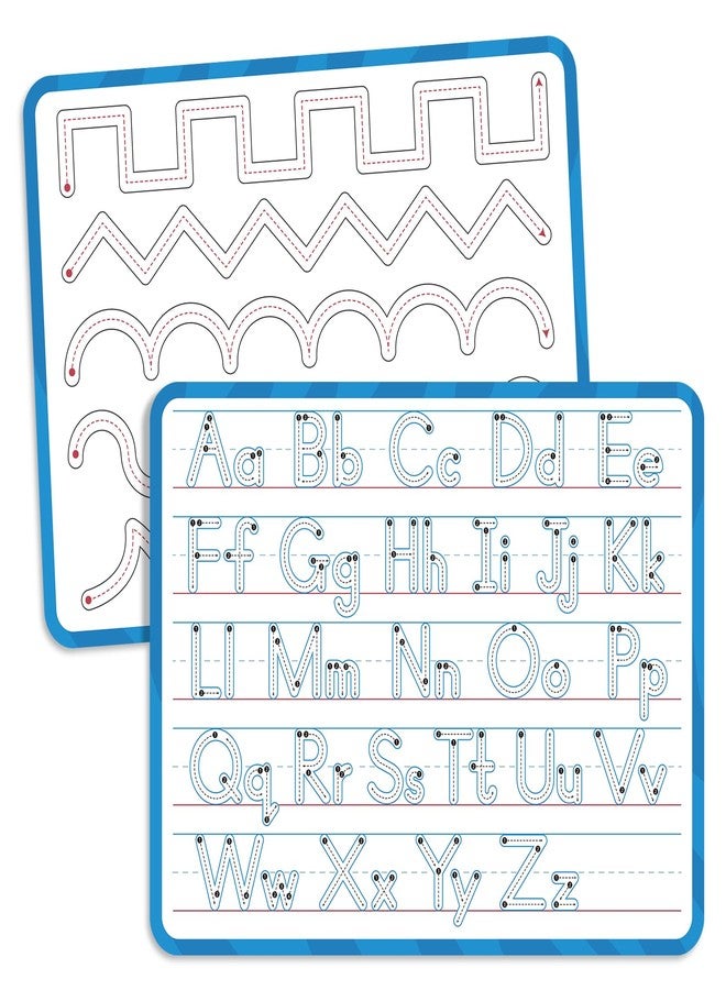 LUHEAGU Handwriting Practice Dry Erase Board - ABC Tracing for Kids Ages 3-5 | Reusable Whiteboard for Preschool, Kindergarten & Homeschool | Ideal for Early Writing & Pre-K Activities | 9" x 12" - Image 1